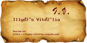 Illyés Vitália névjegykártya